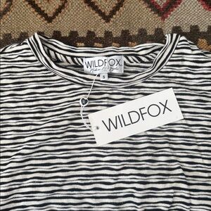 Wildfox -Paige - Black and White Striped Top
